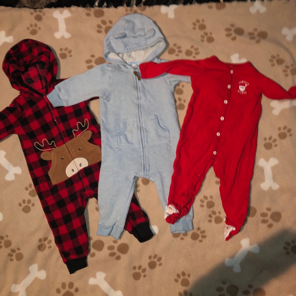 warm rompers/ bby pjs